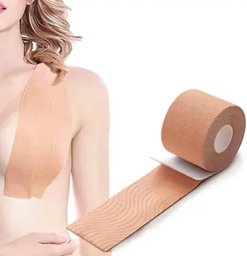 Boob Tape, Breast Lift Tape, BoobyTape for Breast Lift A-E Cup,  Self-Adhesive Bra Tape, Body Tape Chest Support for Any Size Cup, Push Up  in All Dress