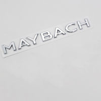 3D Chrome Silver Car Stickers and Decals Rear Trunk Lid Logo Badge Nameplate Stickers For Mercedes Benz Maybach Emblem Decals