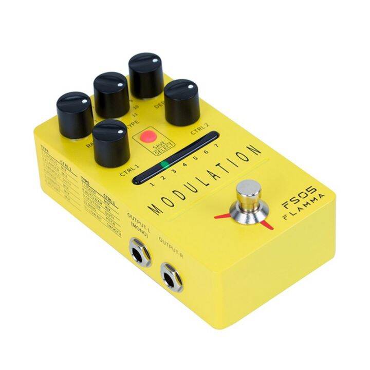 FLAMMA FS05 Modulation Pedal Stereo Digital Effects Pedal with 11