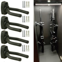 4 Pack G-U-N Racks Wall Mount G-U-N Storage Display Hanger Hook For Ri-F-Les Sh-O-Tg-U-Ns Pi-S-T-ol Ai-Rs-O-Ft Compound B-O-W และ Baseball Ba-T