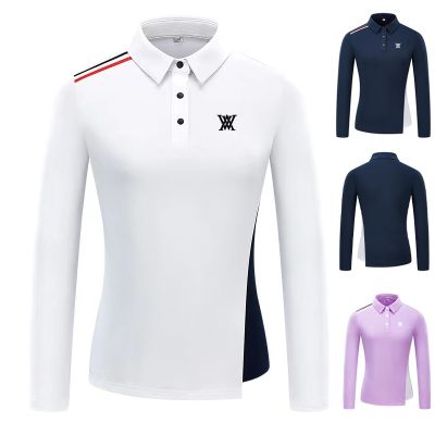 Golf clothing womens long-sleeved T-shirt fashion lapel quick-drying slim fit slim loose simple sports all-match PEARLY GATES  Titleist Scotty Cameron1 Master Bunny UTAA G4▩❀