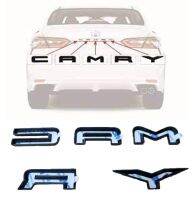 โลโก้ตัวอักษร ครอบทับ คัมรี่ โตโยต้า สีดำด้าน ปี 2018-2023 TOYOTA CAMRY XLE BLACKOUT EMBLEM LETTERS BADGE