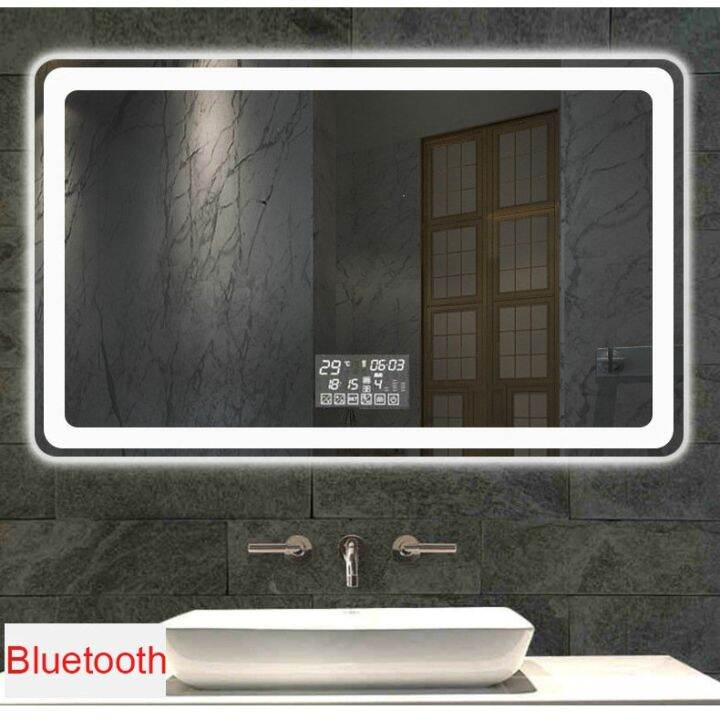 Azalea 36x28" Bathroom LED Mirror with Bluetooth Speaker Wall Switch ...