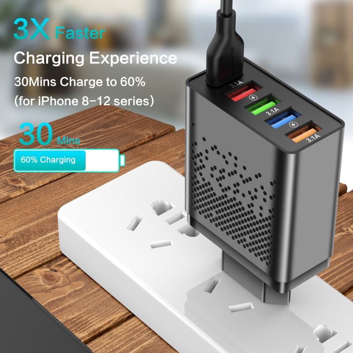 a-lovable-olaf-66w-usb-charger-adapter-a-lovable-qc-3-0-5-portscharger-for13-12xiaomi-แท็บเล็ต-quick-charger-forcharging