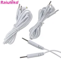 【YY】2Pcs 2 in 1 Head 2.5mm Double Plug Type Electrode Cable Line Wire For Tens Acupuncture Electrical Nerve Muscle Stimulator 1.5M