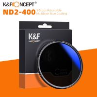 K F CONCEPT Multi Coated ND2-400 ND Filter Adjustable Fader Variable Camera Lens Filter 37/40.5/43/46/49/52/55/62/67/72/77/82mm