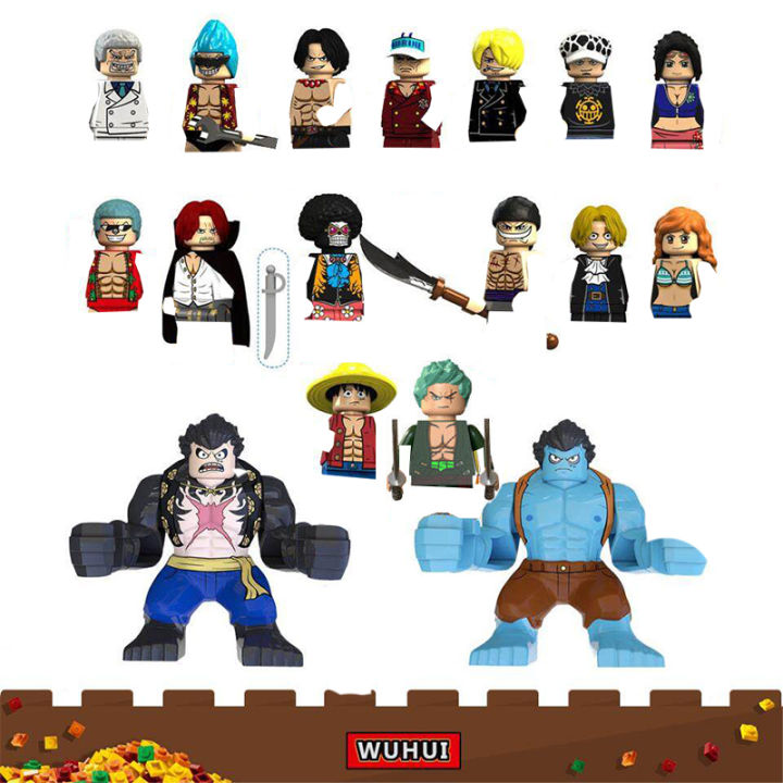 Brick Figure One Piece, Luffy One Piece Blocks