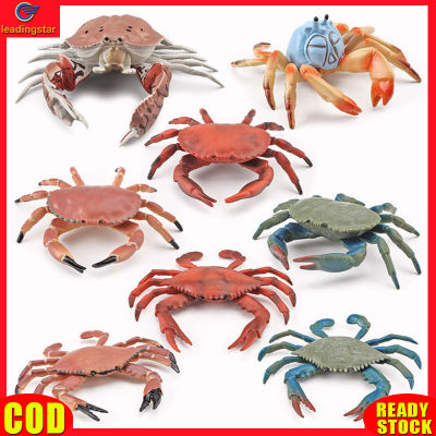 LeadingStar RC Authentic Simulation Ocean Animals Action Figure Cute Crab Sea Life Model Ornaments For Children Gifts Collection