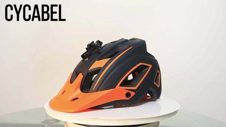 orange bike helmet mens