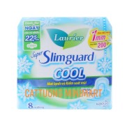 HN Băng vệ sinh Laurier Super Slimguard Cool siêu mỏng cánh 8 miếng