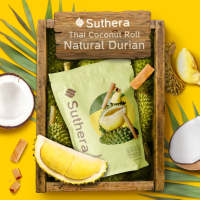 Suthera สุธีรา ขนมทองม้วนกรอบ ขนาด70g. รสทุเรียน