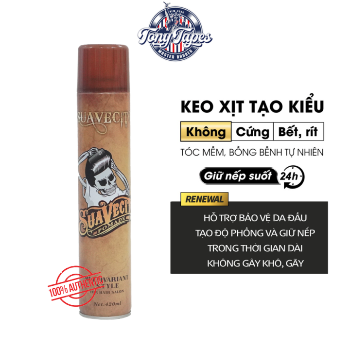 Suavecito đã cho ra đời một sản phẩm gôm xịt tóc nam nữ chất lượng cực tốt. Dễ dàng sử dụng và mang lại kiểu tóc trendy cho cả nam lẫn nữ. Hãy xem hình ảnh để tự mình cảm nhận sự khác biệt mà sp này mang lại.