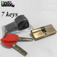 60-110MM Cylinder Hardware Door Skew Lock AB Cylinder Key Elongated Core Anti-theft Entry Brass Door Lock Custom