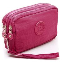 【CW】✆❆﹍  3 Ladies Wallets Brand Clutches Coin Purse Card Canvas Short Handbags