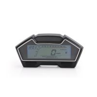 【Thriving】 LCD รถจักรยานยนต์ Racing Street Bike Speedometer เครื่องวัดระยะทาง RPM Speed Fuel Gauge 199 Kph Mph DIY Speedometer