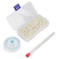 10 Grid Pearl Type DIY Craft Kit for Making Bracelets, Necklaces and Earrings (with Matching Tools)