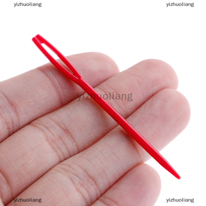 yizhuoliang-เข็มถักพลาสติกขนาด7ซม-100ชิ้นเข็มถักโครเชต์พรมเส้นด้ายขนสัตว์แบบทำมือ