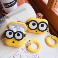 เคสซิลิโคนลายการ์ตูนหมี 3D Minions สำหรับ Airpods 1 2 3 pro case soft silicone