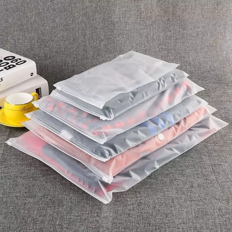 15pcs Clear Clothes Storage Bag, Transparent Plastic Clothing Packing Bag  For Travel