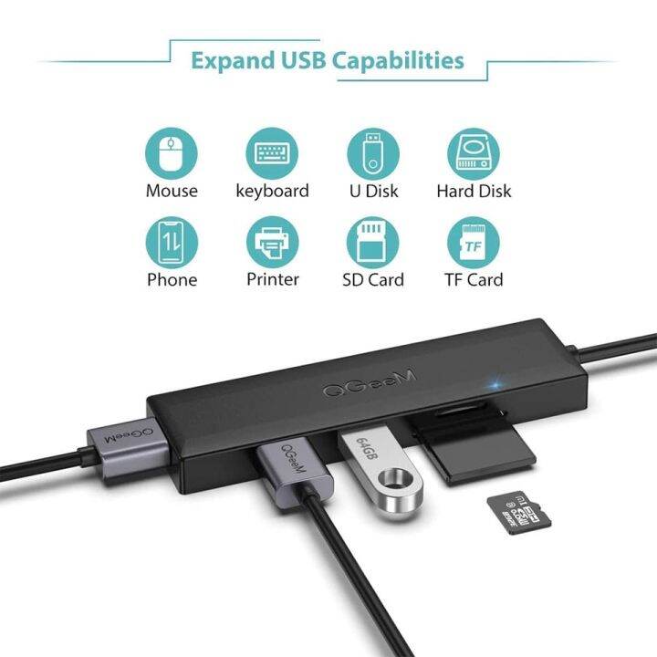 qgeem-usb-c-usb-ฮับ-usb-3-0อะแดปเตอร์ศูนย์กลาง-usb-usb-ฮับ-usb-usb-เครื่องอ่านการ์ดแยกชนิด-c-สำหรับแมคบุ๊กโปรแอร์-m1-m2-xiaomi-แล็ปท็อป-sd-micro-พอร์ท-sd-feona