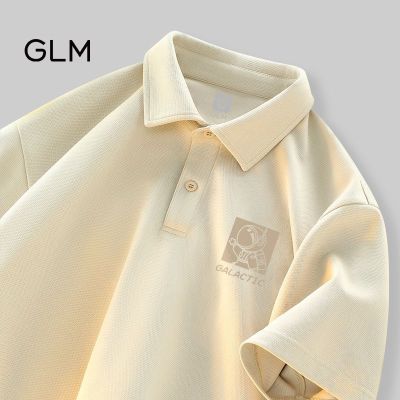 Original Semir Group brand GLM Hong Kong style Polo shirt mens short-sleeved summer loose trendy brand all-match lapel handsome half-sleeved