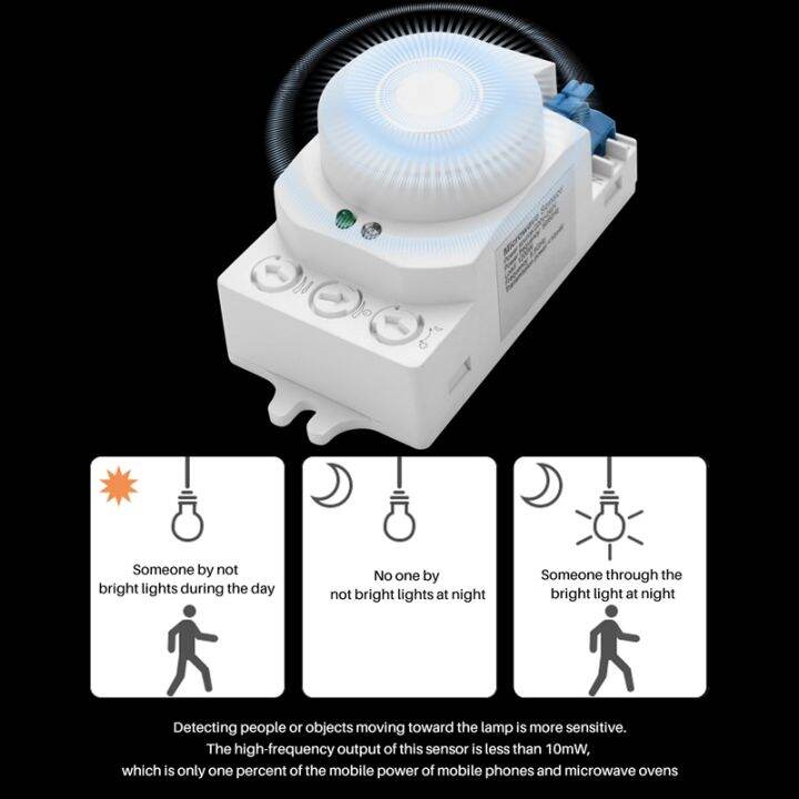 5-8ghz-hf-system-led-microwave-360-degree-motion-sensor-light-switch-body-motion-detector-white