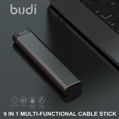 【ยืดหยุ่น】2022 BUDI Multi-Function Smart Adapter Card Storage Data Cable กล่อง USB Universal 15W Charger สำหรับ Huawei Xiaomi Samsung Super