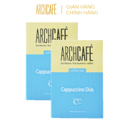Combo 2 hộp Cappuccino Dừa - Cà phê hòa tan Archcafe Hộp 12 gói x 20g