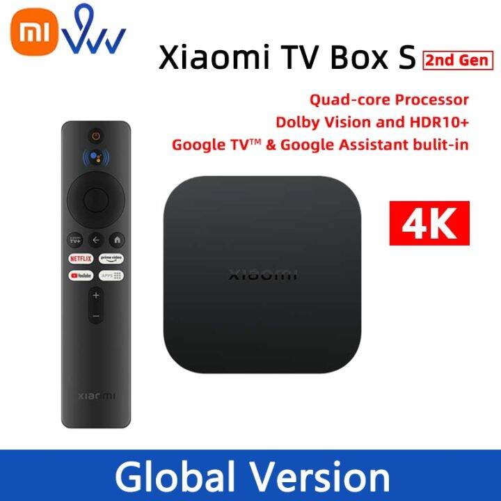 Global Version Xiaomi Mi TV Box S 2nd Gen 4K Ultra-HD Media Player