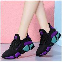 Fashion Casual Running Shoes Women Girl Mesh Surface Breathable Sport Shoes Student shoes Black red