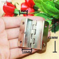 ☍☎ White/Silver Color Cabinet Door Luggage HingeDouble Hinge DecorFurniture DecorationAntique Vintage Old Style41x18x13mm12pcs