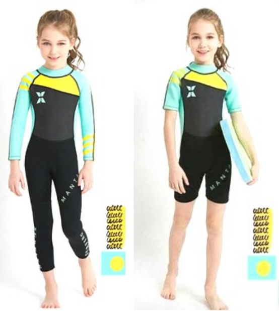 สินค้าลดพิเศษ-ชุดว่ายน้ำเก็บอุณหภูมิ-wetsuit-น้องไซซ์-s-น้ำหนักไม่เกิน14กิโล-กันหนาวกันแดดกันเป็นหวัด