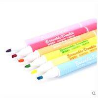 6PCSLOT M&amp;G chenguang stationery double head erasable marker pen marker pen Highlighters