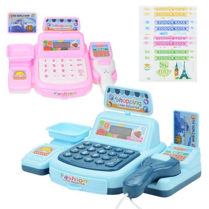 Play Cash Register for Kids Pretend Cash Register Toy Playset Small