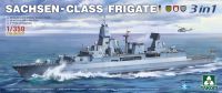 พลาสติก โมเดล ประกอบ  takom สเกล1/350 SACHSEN-CLASS FRIGATE 3 IN 1