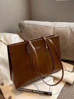 Big bag new solid color single shoulder bag womens large capacity handbag autumn Batty commuting tote bag for work 【QYUE】