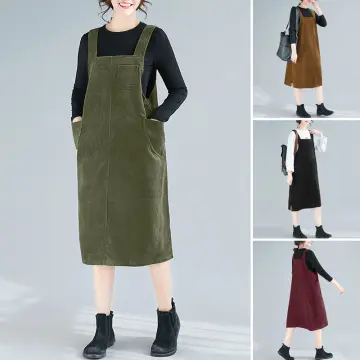 ZANZEA Womens Denim Style A Line Layered Dungaree Overalls Pinafores Maxi  Dress