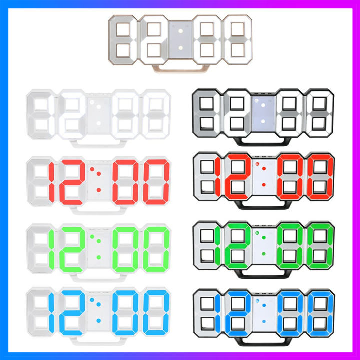 นาฬิกาดิจิตอลแขวน-12h-24h-มีฟังก์ชั่นปลุก-ประดับไฟled