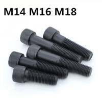 【❂Hot On Sale❂】 cili96969 M16 M14 Din912 M18หัวซ็อกเก็ตหกเหลี่ยมสกรูสีดำกลอนด้านในสลักหกเหลี่ยมตัวยึดเฟอร์นิเจอร์