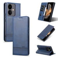 L &amp; F กระเป๋าสตางค์สำหรับ Vivo Y78 5G ซองกระเป๋าสตางค์หนังคุณภาพสูงเคสป้องกันการกระแทกโทรศัพท์มือถือ