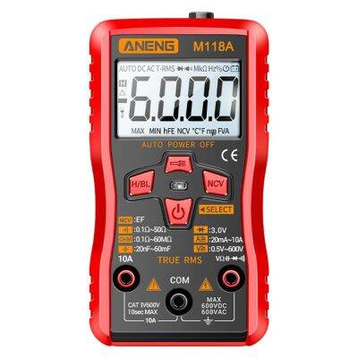 มัลติมิเตอร์ประสิทธิภาพสูง M118A ช่วงอัตโนมัติขนาดเล็กพร้อมเคสห่อหุ้ม