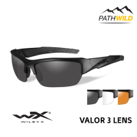 WILEY-X VALOR 3 LENS SMOKE GREY - CLEAR - LIGHT RUST / MATTE BLACK FRAME แว่น Tactical ที่ออกแบบให้เปลี่ยนเลนส์ได้ ผ่านมาตรฐานของกองทัพสหรัฐ และ ANSI ความปลอดภัยสูง