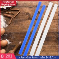 FOXNOVO 6 ชิ้นแถบแป้งวัดความหนาไม้บรรทัดซิลิโคนแถบแป้งวัด