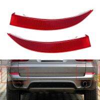 1 Pair Left &amp; Right Rear Bumper Reflector Sticker Cover for X5 E70 2011-2013 63147240997 63147240998