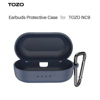 Silicone Protective Case for TOZO NC9 TWS Bluetooth Earphone Headset Shockproof Soft Skin Cover with Front LED Visible Wireless Earbud Cases