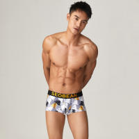 2021 New Christmas Mens Underwear Seobean Printed Mens Underwear Christmas Tree Polyester Underwear Wholesale