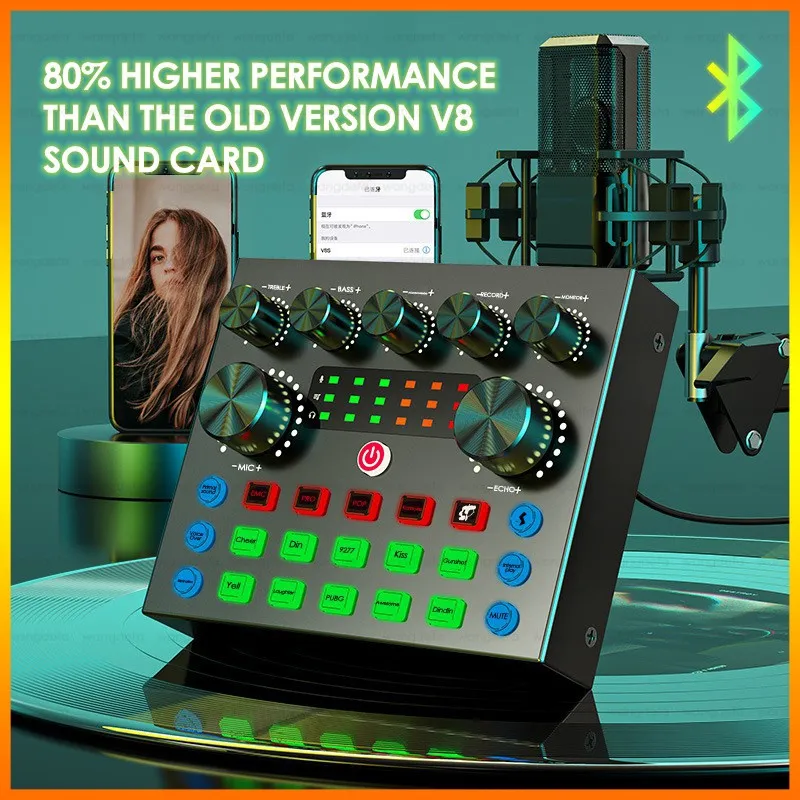 Ready Stock】 COD The latest version of V8 sound card V8S suitable for live broadcast and recording | Lazada PH Ready Stock】 COD The latest version of V8 sound card V8S suitable for live broadcast and recording | Lazada PH