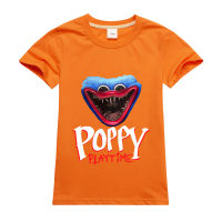 Poppy Playtime เสื้อยืดทีเชิ้ตสำหรับเด็กเด็กผู้ชายเด็กผู้หญิงแขนสั้นผ้าฝ้าย100% คอกลม0000บางสำหรับเด็กผู้หญิง