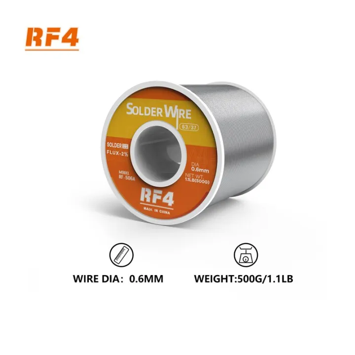 rf4-lead-free-tin-500g-low-temperature-melting-point-flux-cored-solder-wire-little-residue-for-jewelry-inlay-pbc-repair