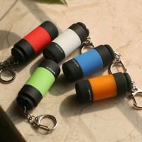 【LZ】๑♈▲  Portátil mini usb chaveiro lâmpada tocha de bolso luz led recarregável lanterna impermeável equipamento de acampamento